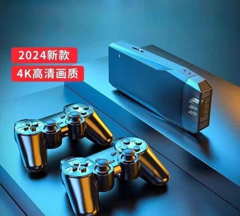 وحدة تحكم ألعاب تلفزيون منزلية 2025 عالية الوضوح 4K عصا تحكم بمقبض لاسلكي مزدوج كلاسيكي