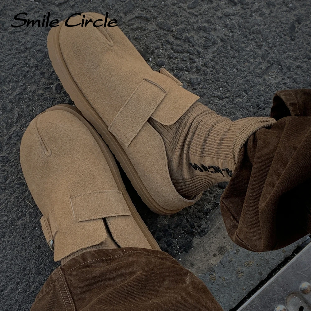 Smile Circle Casual Shoes Simple And Versatile Platform Flat Shoes Fashion Easy To Wear Outside Women's Shoes