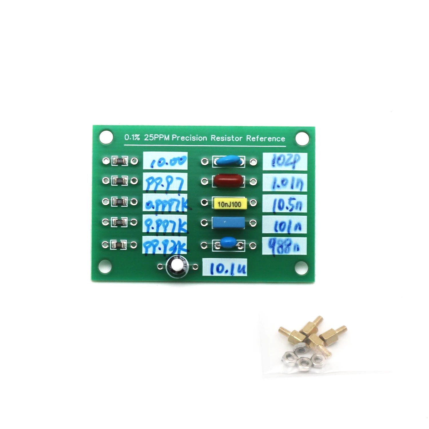 0.1% 25PPM Precision Resistan cecapacitor Reference Board Used With TL431 AD584 LM399 To Calibrate And Calibrate Multimeters