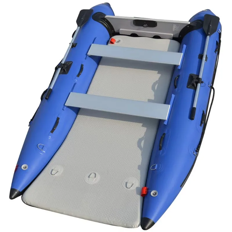 قارب قابل للنفخ عالي السرعة قارب صيد كاتاماران قابل للنفخ عالي السرعة