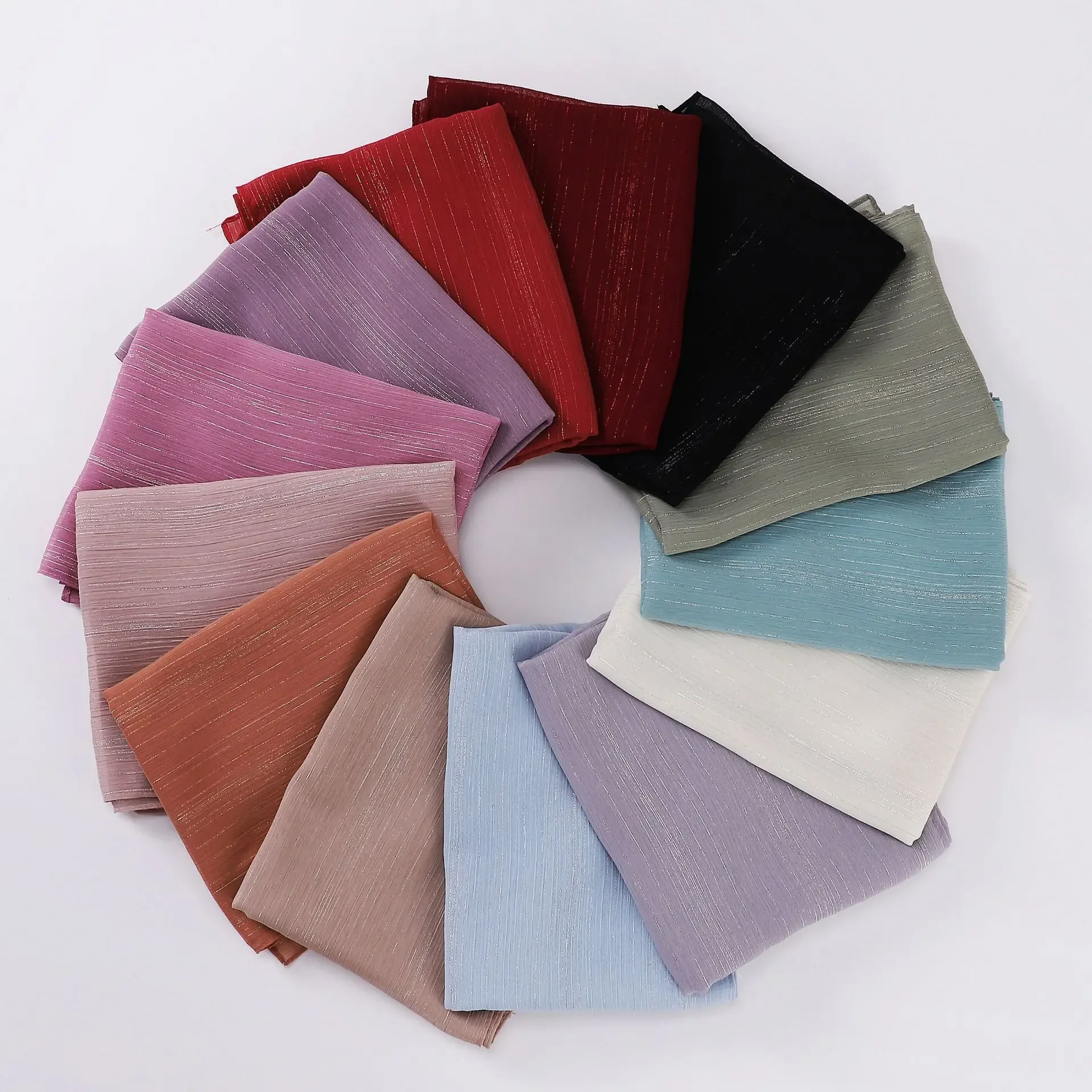 

New Chiffon Long Scarf Women Glitter Shimmer Scarves Muslim Hijab Turban Shawls Wrap Islam Stole Veil Bandanas Bufanda Foulard