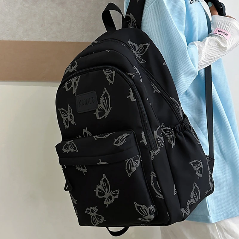 Ransel Kapasitas Besar Sederhana Ransel Laptop Bergaya Ransel Perjalanan Gadis Lucu