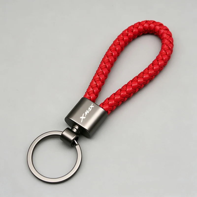 For Yamaha 2015-2026 X-MAX 300 XMAX300 MAX XMAX 250 125 400 Motorcycle Anti-lost Braided Rope Keyring Metal Anti-lost Keychain