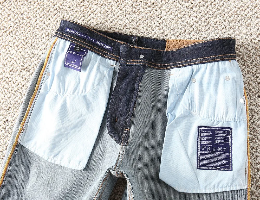 Celana Jeans BLSK CPRT Katun Tebal Pria Musim Gugur Dingin 2025 Baru Hangat untuk Luar Ruangan Bordir Nyaman Model Lurus Ukuran Besar 30-42