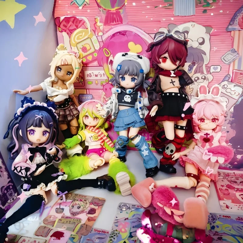 

Новинка в наличии Freedom Advocates, милые 1/12 Bjd, куклы в слепой коробке, модные фигурки с орнаментом, ручные куклы, экшн-фигурки, праздничные подарки