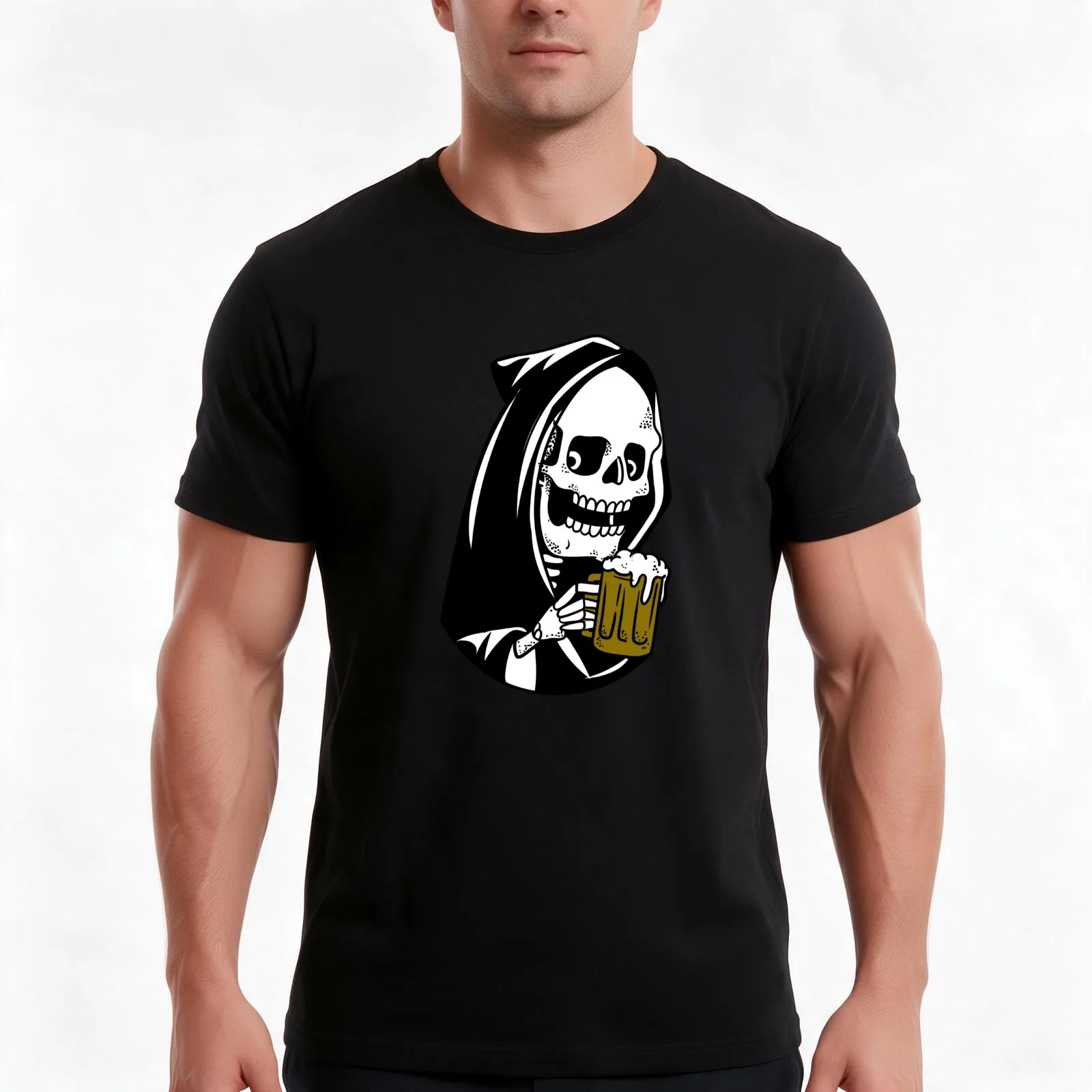 Death Before Decaf T-Shirt Summer Casual Cotton Tee Oversized Streetwear Tops Vintage Graphic Print Loose Fit Short Sleeve