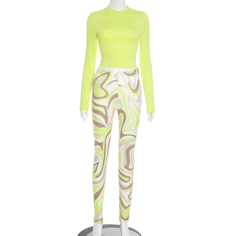 Crop Tops 2 Piece Pant Set Outfits Y2K Streetwear 2025 Winter Fall Women Tracksuit Elegant Sexy Two Piece Sets