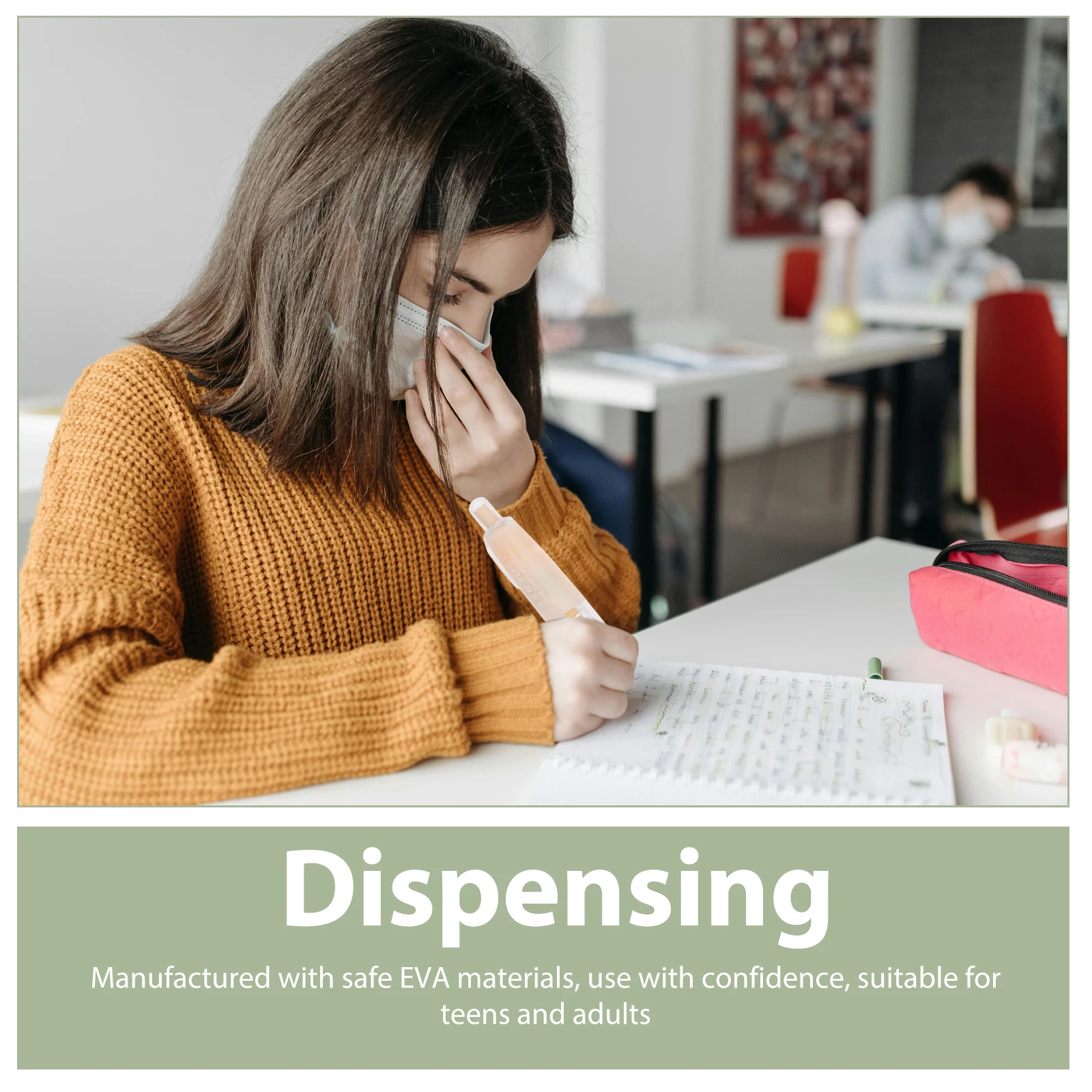 

5Pcs Quick Drying Glue Pens Handbook Crafts Adhesive Pen Precise Application for DIY Card Making Art Supplies Glue Pen