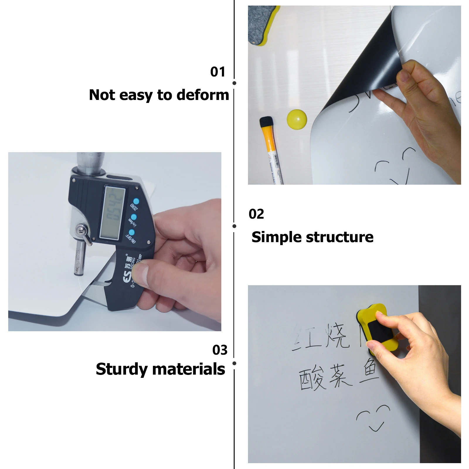 

Magnetic Message Board Dry Erase Stickers Reusable PVC Material Fridge Notepads Whiteboard Sticker Home Supplies