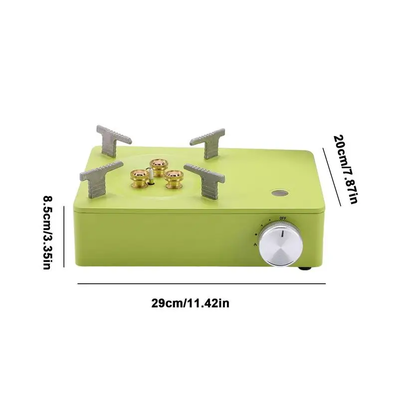 Imagem -06 - Fogão Portátil para Acampar Forno Cassete Pequeno Fogão com Proteção contra Sobretensão Dispositivo de Segurança Camping Queimador Panelas 3500w