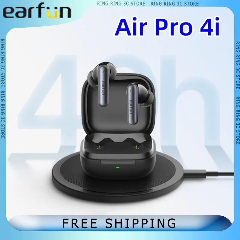 سماعات أذن لاسلكية EarFun Air Pro 4i ANC 6 ميكروفون AI للحد من الضوضاء 40 ساعة سماعات أذن TWS طويلة التحمل داخل الأذن أصلية #1