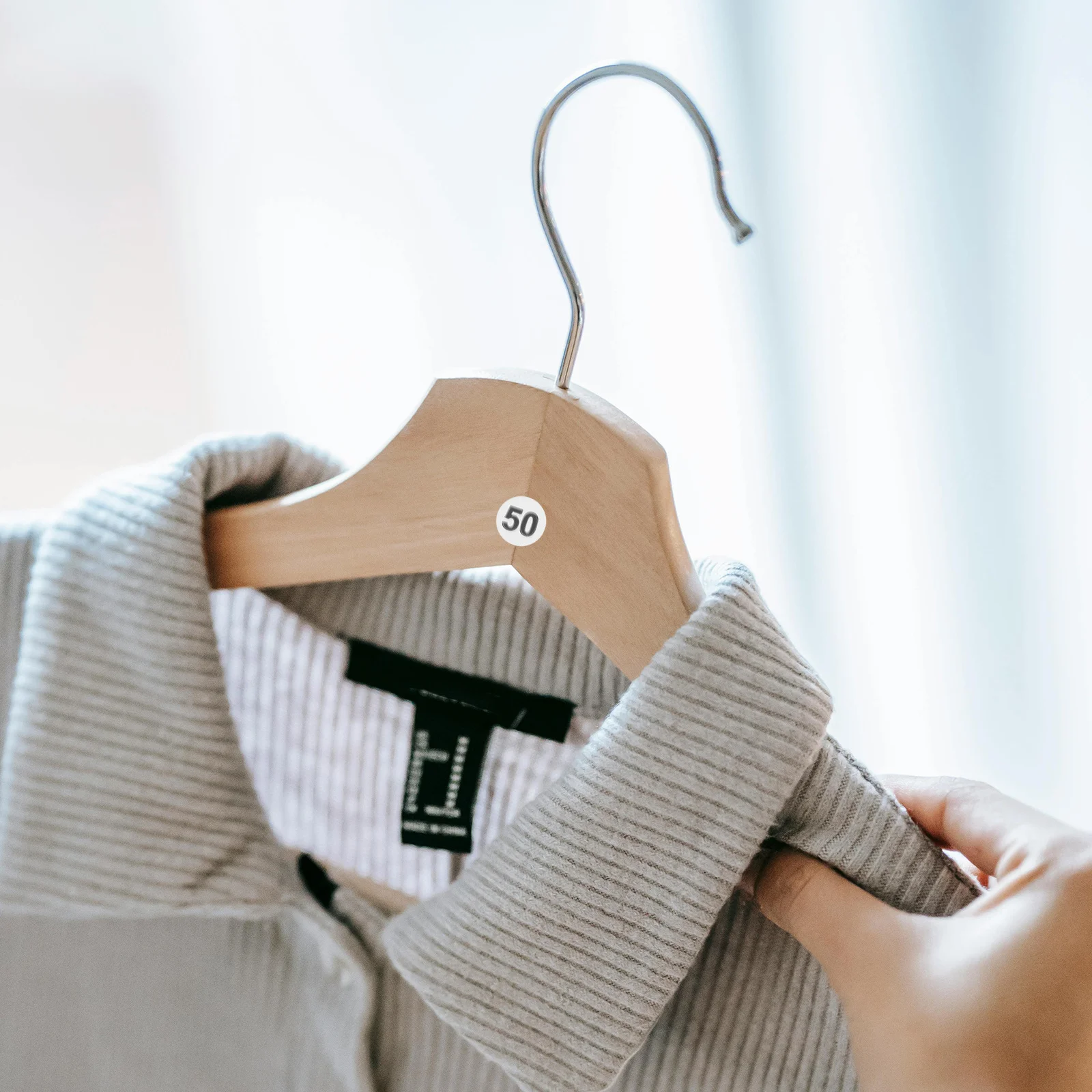 50 Sheets Number Stickers Round Number Decals Numbered Label Sticker for Inventory Classroom and Office Planner Stickers