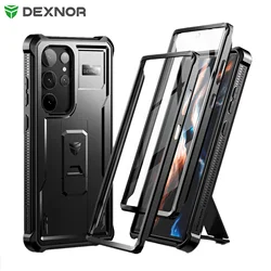 Full Body Heavy Duty Military Grade Protection Built-in Screen Protector and Kickstand for Samsung Galaxy S23 Ultra Case6.8 inch