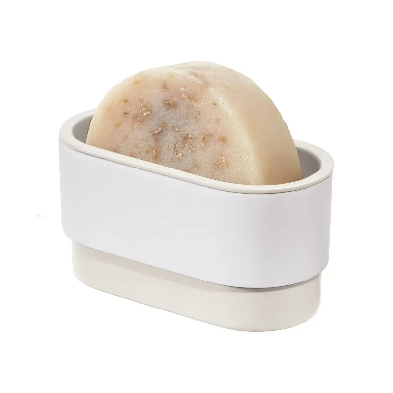 

Adhesive Soap Dish – Orleans Collection - Coconut/White