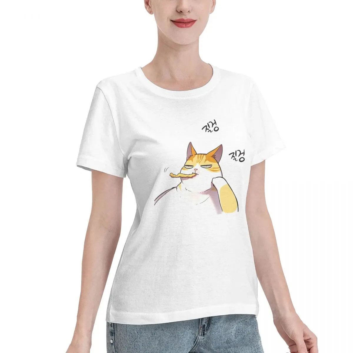 Great Deal Kayden Bored Eleceed Manhwa Women's T-shirt Shopping Short Sleeve Casual Top
