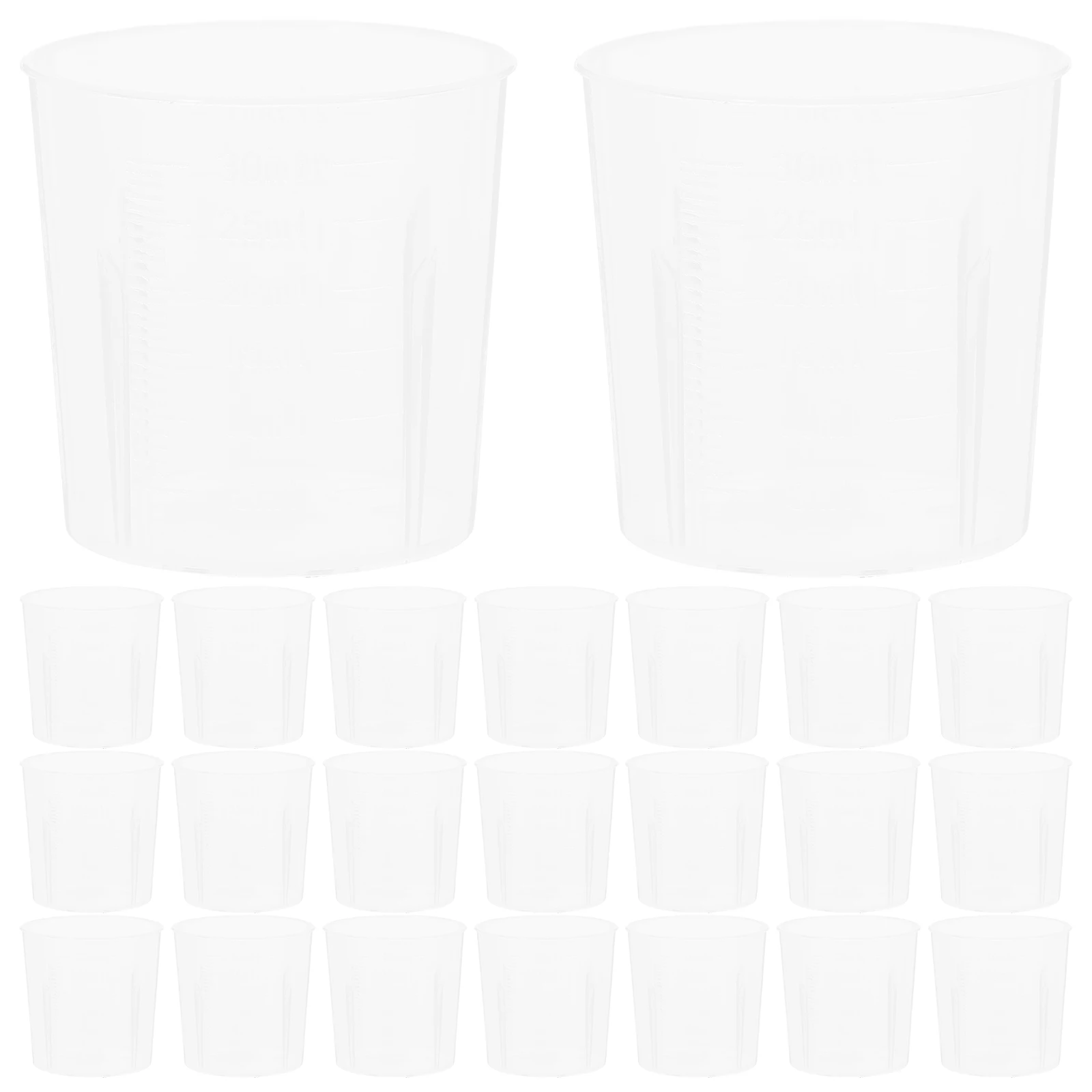 100 Pcs 30ml Measuring Cup Measurement Mini Mixing Cups Liquid Fluid Tablespoon
