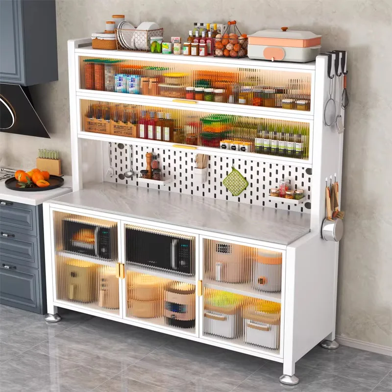 Cucina, scaffale, pavimento, ardesia, mobile laterale, grande capacità