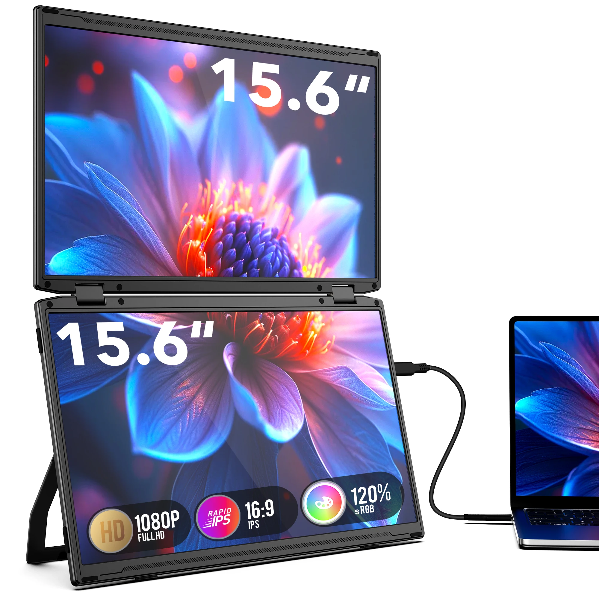 

Новый 15,6-дюймовый портативный IPS игровой ультраширокий удлинитель двойного тройного экрана для ноутбуков PS4/5 для Xbox