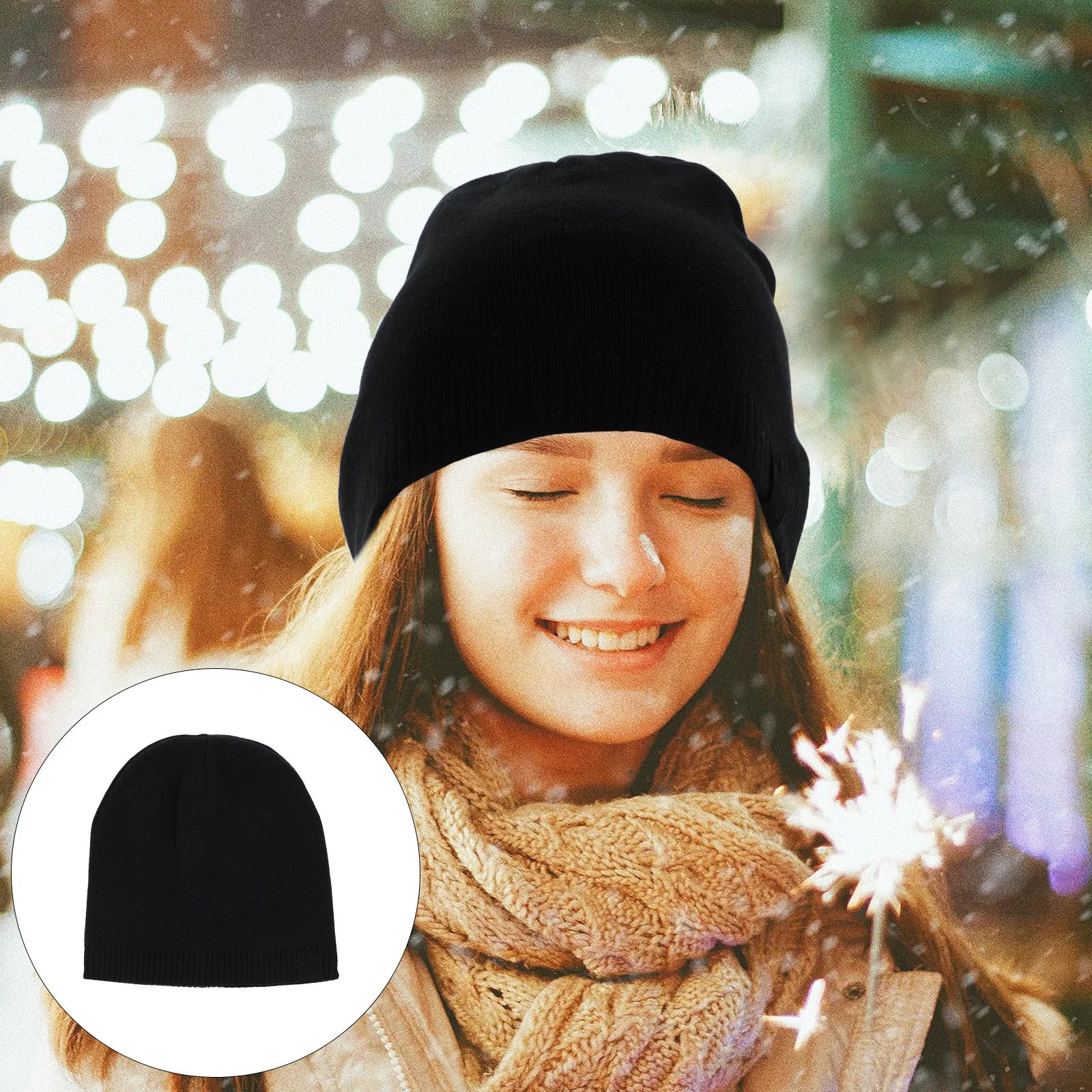 

Stylish Winter Hat Unisex Warmth Knitting Beanie for Men Women Windproof Outdoor Riding Skiing Thermal Comfortable Cotton Hat