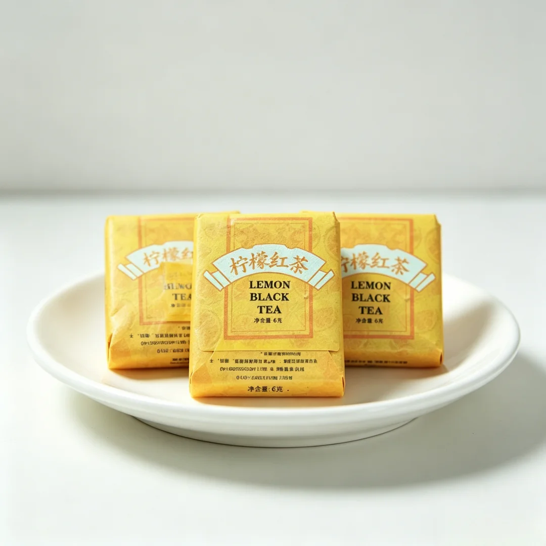 Chinese Style 16 Various Puer Small Tea Cake Label Square Pu'er Sealing Sticker Jasmine Osmanthus Blacktea Self-adhesive Label