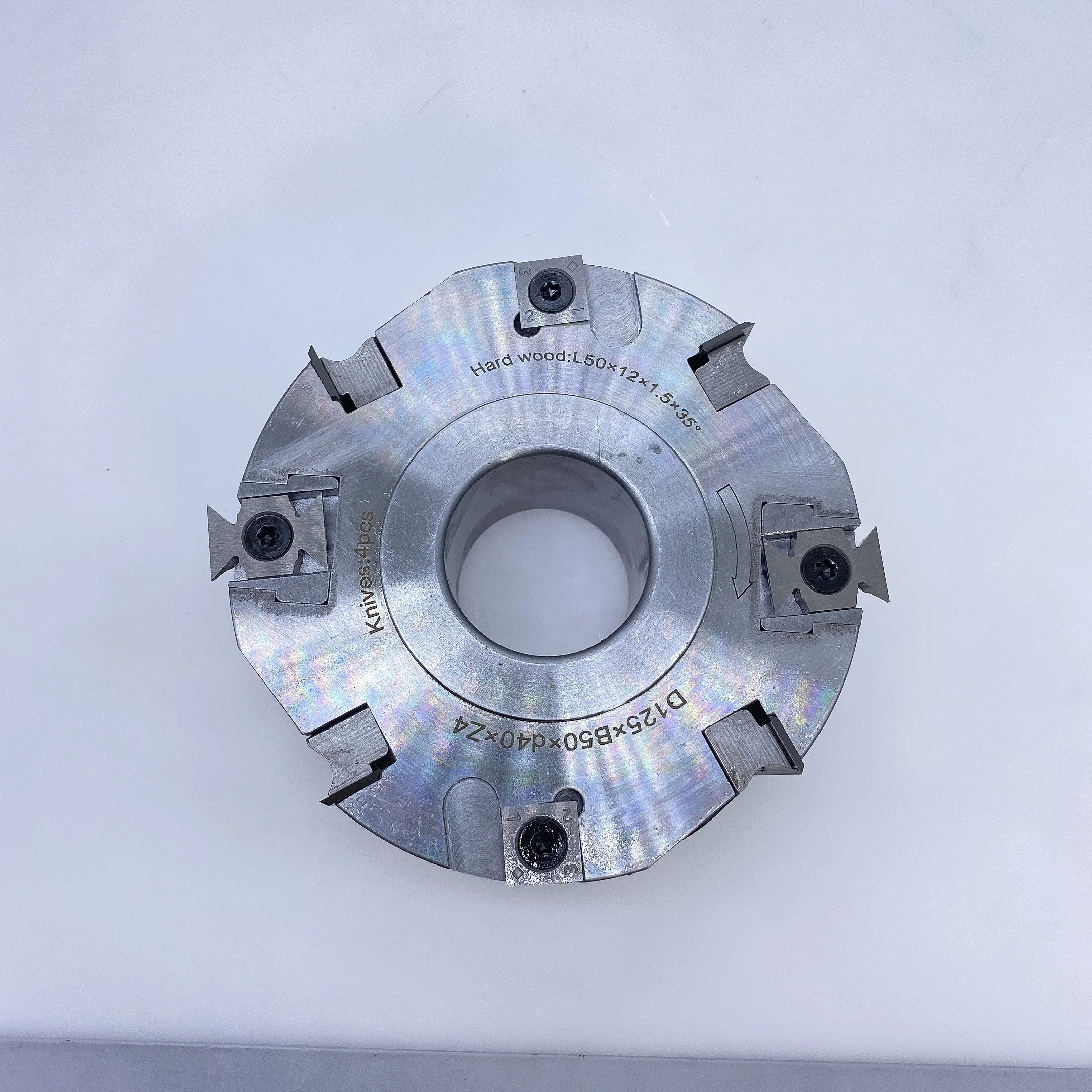 Sanhomt Customized Spiral Cutter Head With Insert Knives High Performance Milling Cutter