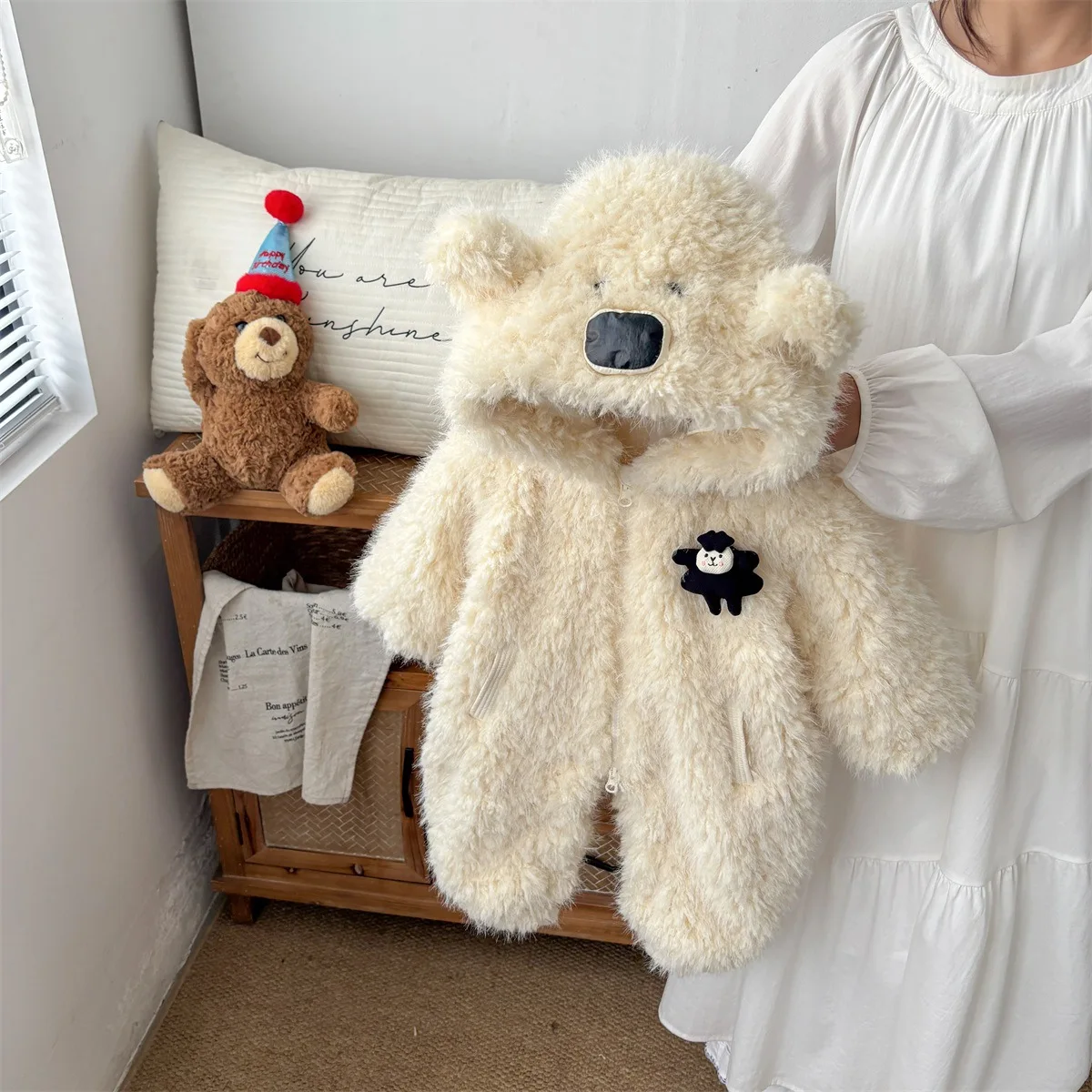 

Очаровательное детское хлопковое пальто Rer A-Class ex, зимнее теплое детское пальто на молнии с высокой талией, комплект модной одежды