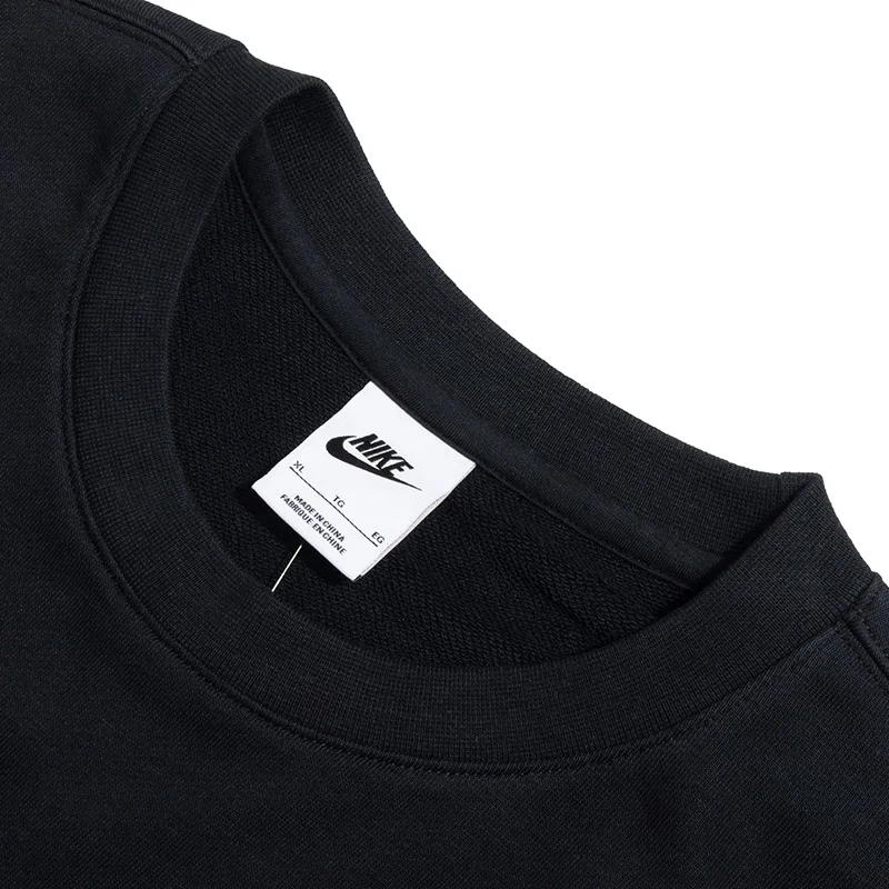 Nike Men's Top Club ft Crew Sportswear Fitness Training Sports Fashion Sweatshirt Pullover Fn3889-010 view 4