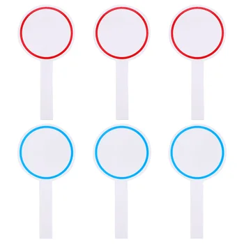 6-teiliges Anzeigetafel, wiederverwendbar, Auktionspaddel, Hand-Whiteboard, gute Textur, Mini-Schaum, trocken abwischbar, praktisch