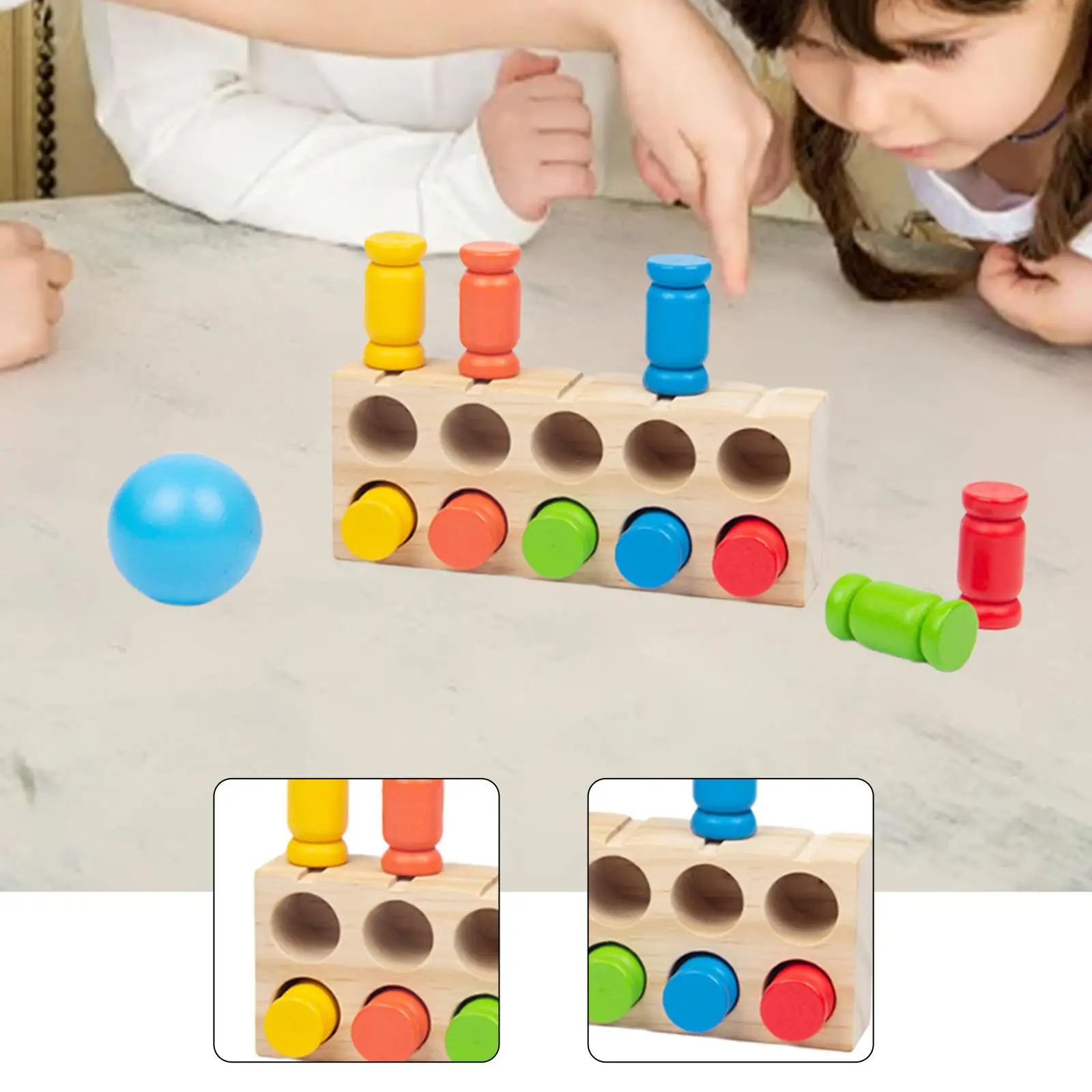 Bowlingset voor kinderen Grappige kleuraanpassing Spelkit Intelligentieontwikkeling Educatief