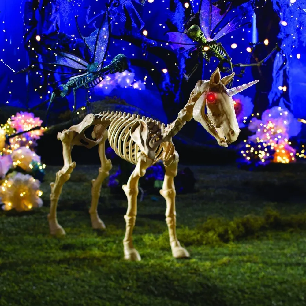 

Unicorn Skeleton Halloween Decorations - Realistic Unicorn Giant Skeleton for an Enchanting Halloween Display