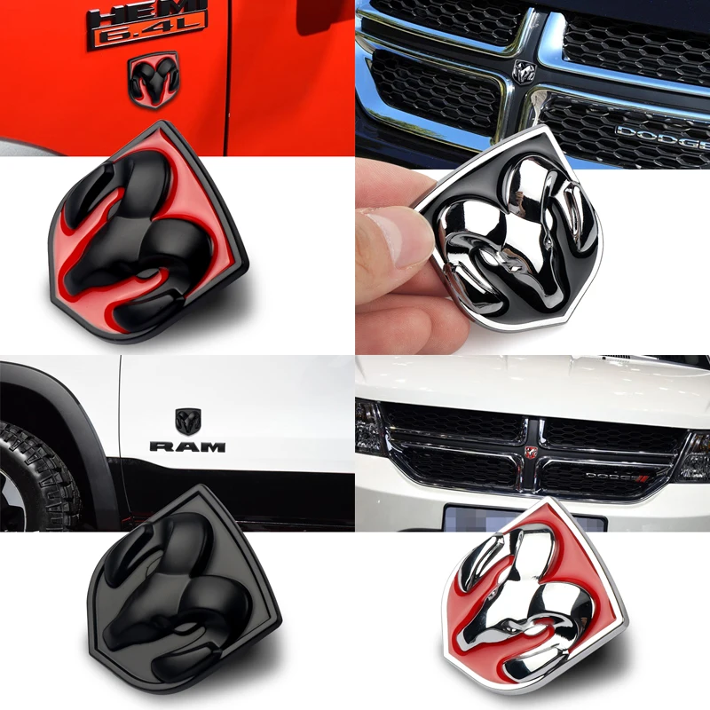 Calcomanías 3D con Logotipo de Auto en Metal, Adhesivos Decorativos para Carrocería, Accesorios para Dodge Durango, Caliber, Dakota, Neon, SXT, Nitro, Ram, Colt, SRT