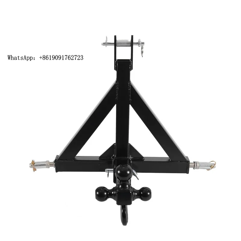 

High Quality 3 Point Trailer Hitch 2" Receiver Trailer Ball Hitch w/ Towing Hook, Heavy Duty Drawbar Adapter Category 1 Tractor