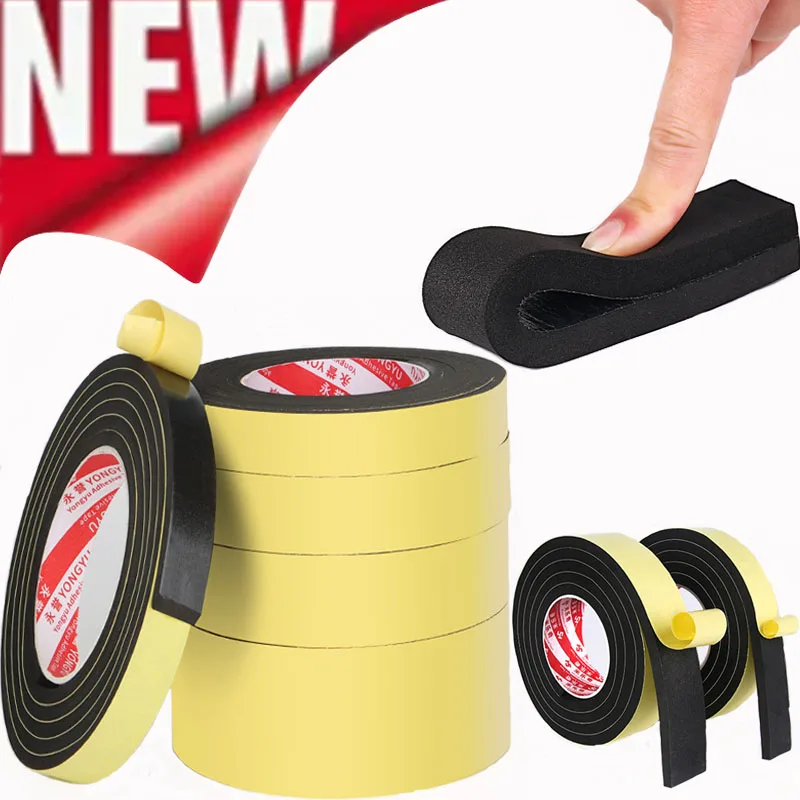 5/10 м губка из ЭВА, односторонняя лента, противоударная пенопластовая герметичная лента, автомобильная пенопластовая подушечка, звукоизоляционный буфер, пенопластовая лента для предотвращения столкновений