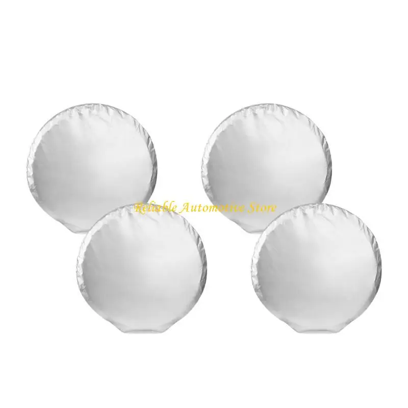 

M68B Upgrades Wheel Covers with Secure Hooks Easy to Use Auto Tire Cover Set Waterproof Tire Sleeves Simple Installation