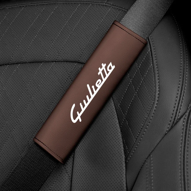 Hub Caps High-end 2PCS Car Seat Belt Cover Shoulder Pads For Alfa Romeo Giulietta 940 2010-2014 2015 2016 2017 2019 2021 Auto A