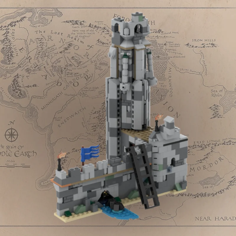 2085 Uds. MOC LOTR Helm s Hobbit profundo y modelo del Señor bloques de construcción juguetes de arquitectura DIY idea creativa regalo de Navidad cumpleaños