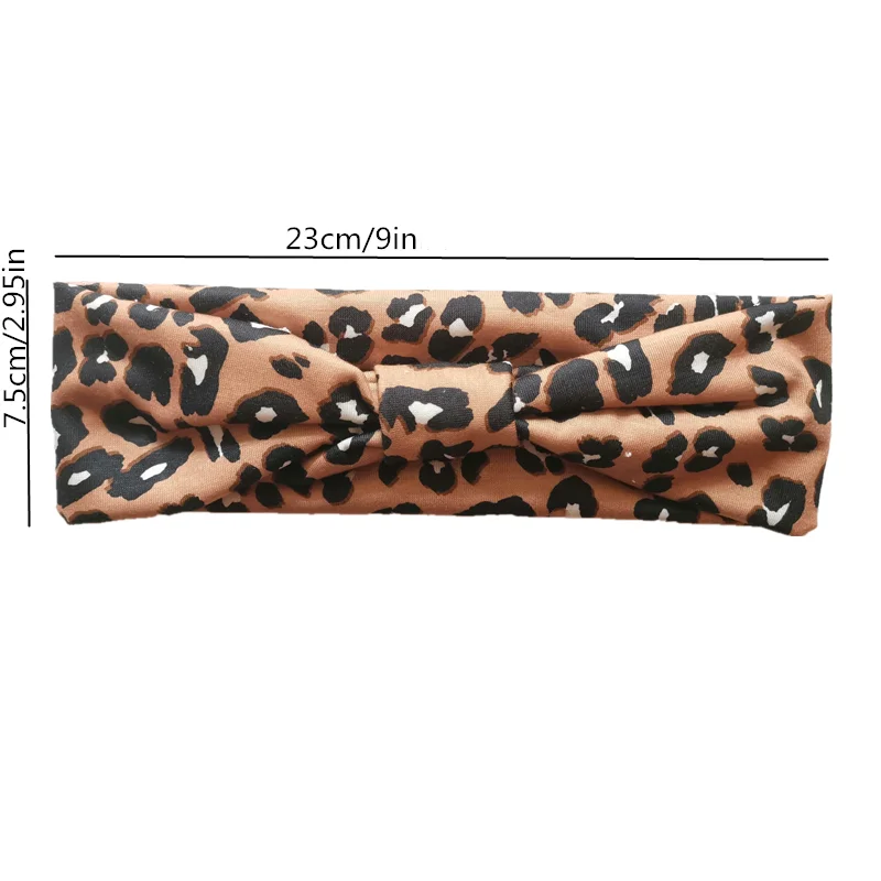 Sport Headbands for Women Boho Knoted Elastic Hair Bands Girls Hair Accessories Yoga Running Travel Print Turban Bandage