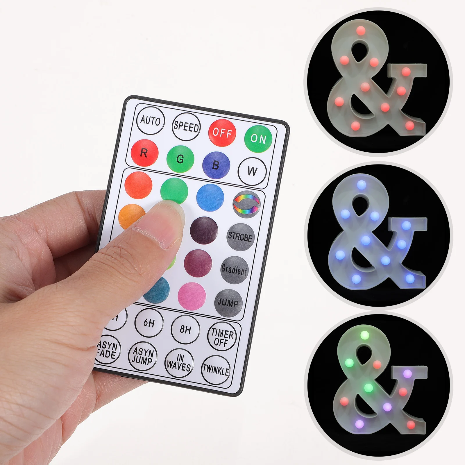 

LED Letter Light Sign Valentine Day Decorative Lights for Bedroom Wall Multi Color Remote Control Adjustable Letters Night Lamp