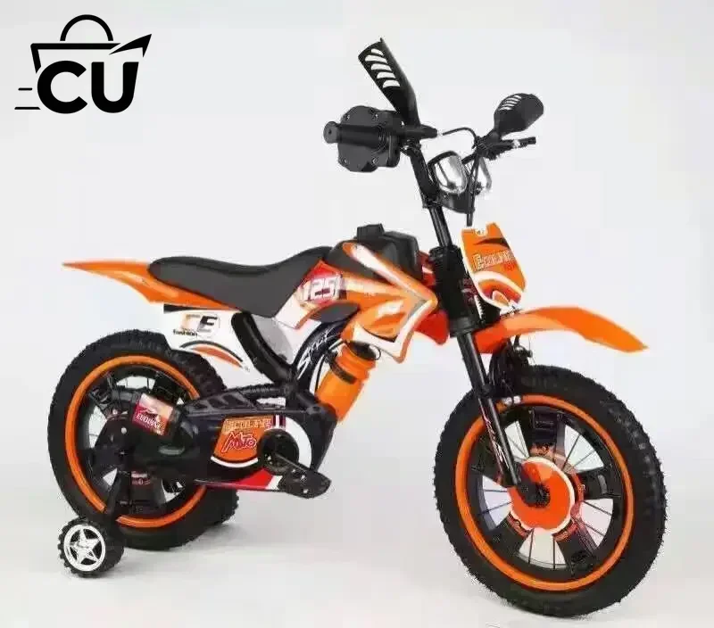 Children's Simulation Motorcycle Bike Children Bicycle 12/16/18/20 Inch Mountain Bike for Kid Outdoor Kid Bicycle Toy Child Gift