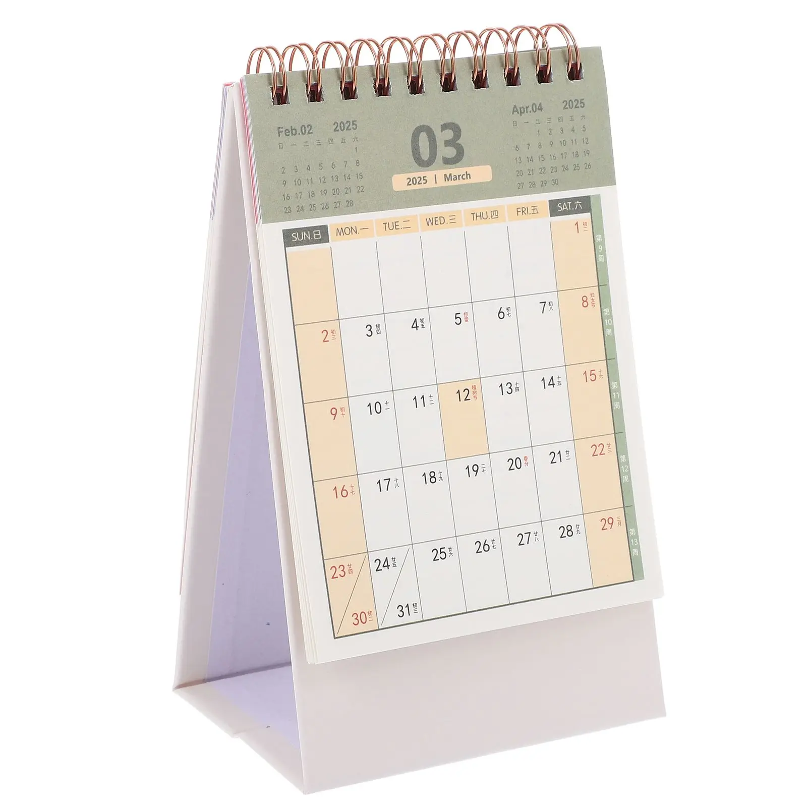 Countdown Desk Calendar Standing Flip Desktop Mini Piano Planner Small Table Paper New Year Office