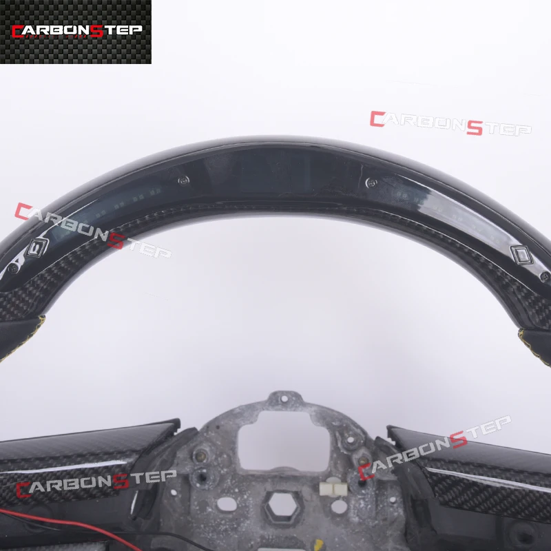 LED Shift Light Racing Real Carbon Fiber Steering Wheel for Ford Mustang Gt Car Steering Wheel
