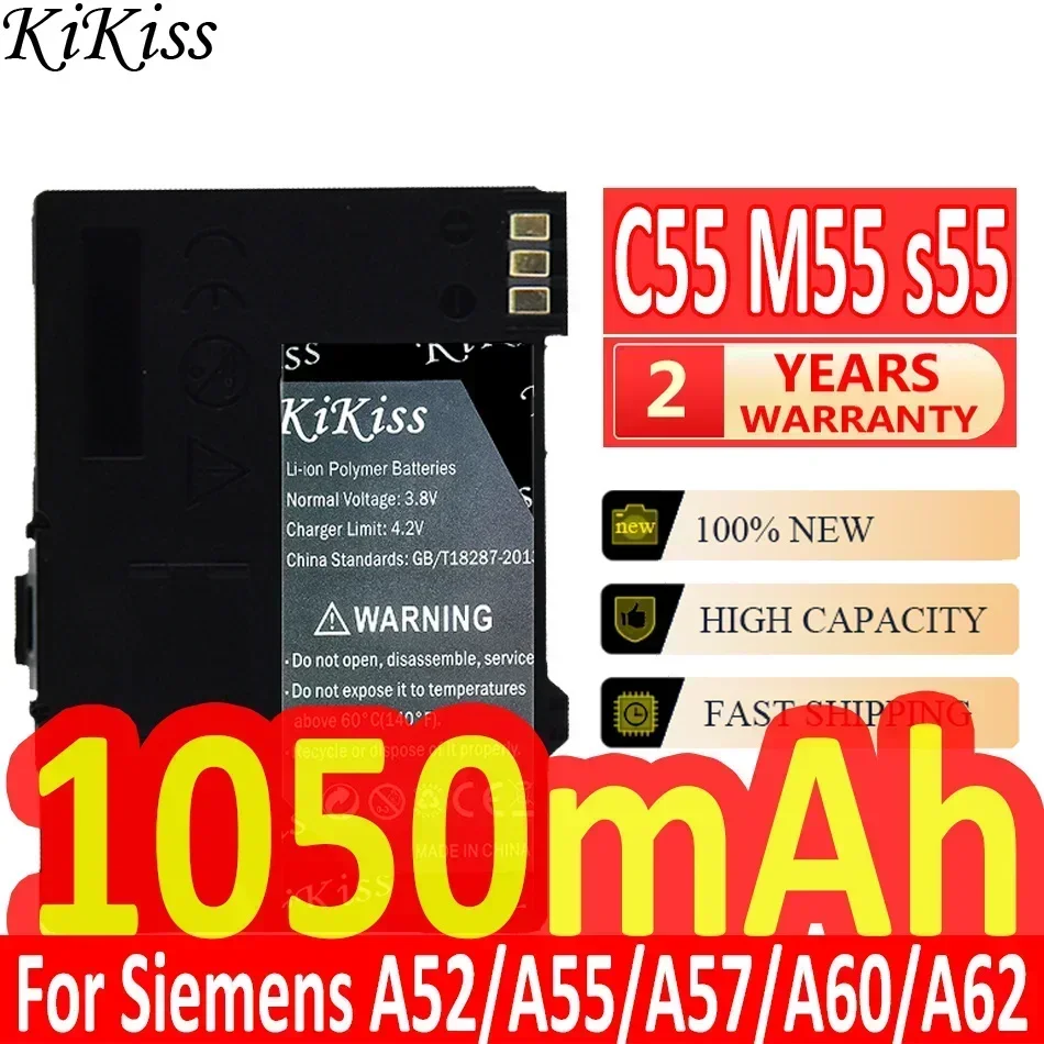 KiKiss Battery for SIEMENS 1168 2118 A52 A55 A57 CXI70 CXT65 CXT70 AL14H T382 C28 C42 C35i 3506 3508 3518 3568 A120 A140