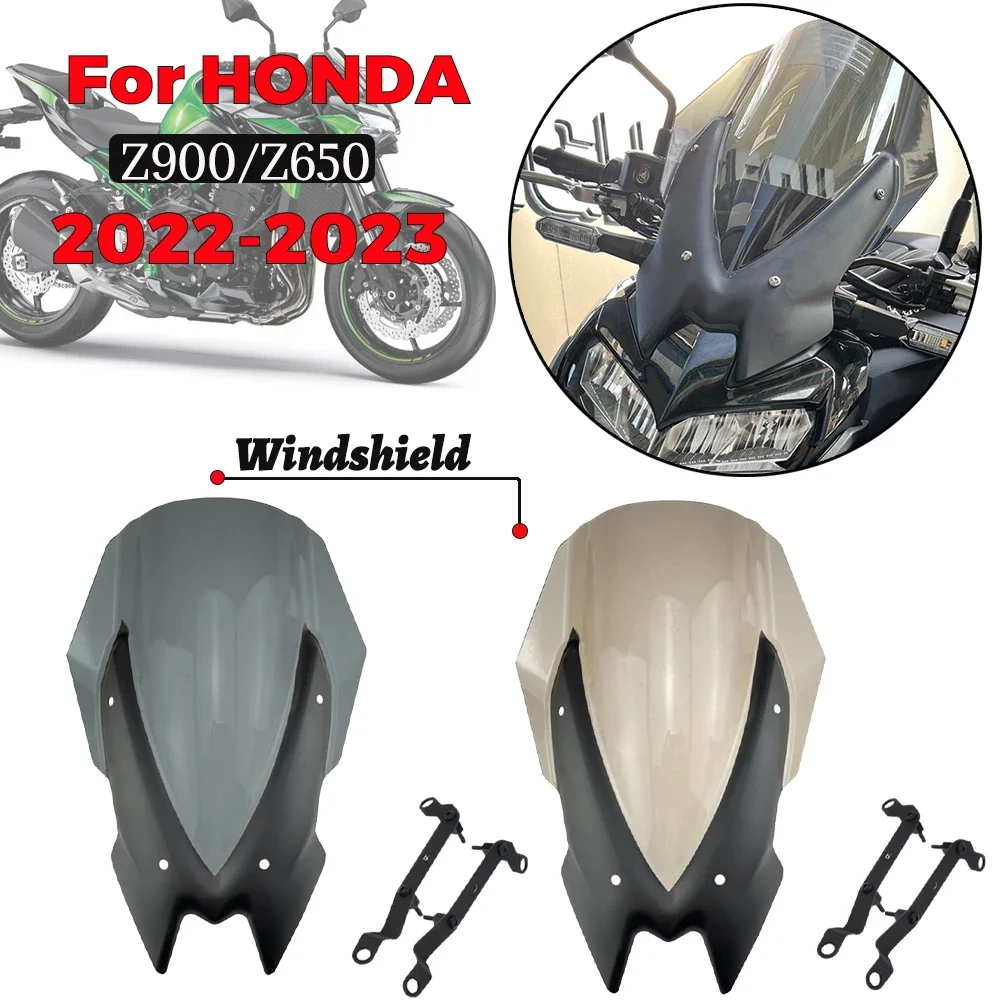 

Sports Windscreen Windshield Visor Deflector For Kawasaki Z900 Z 900 Z650 Z 650 2020-2023 Motorcycle Accessories