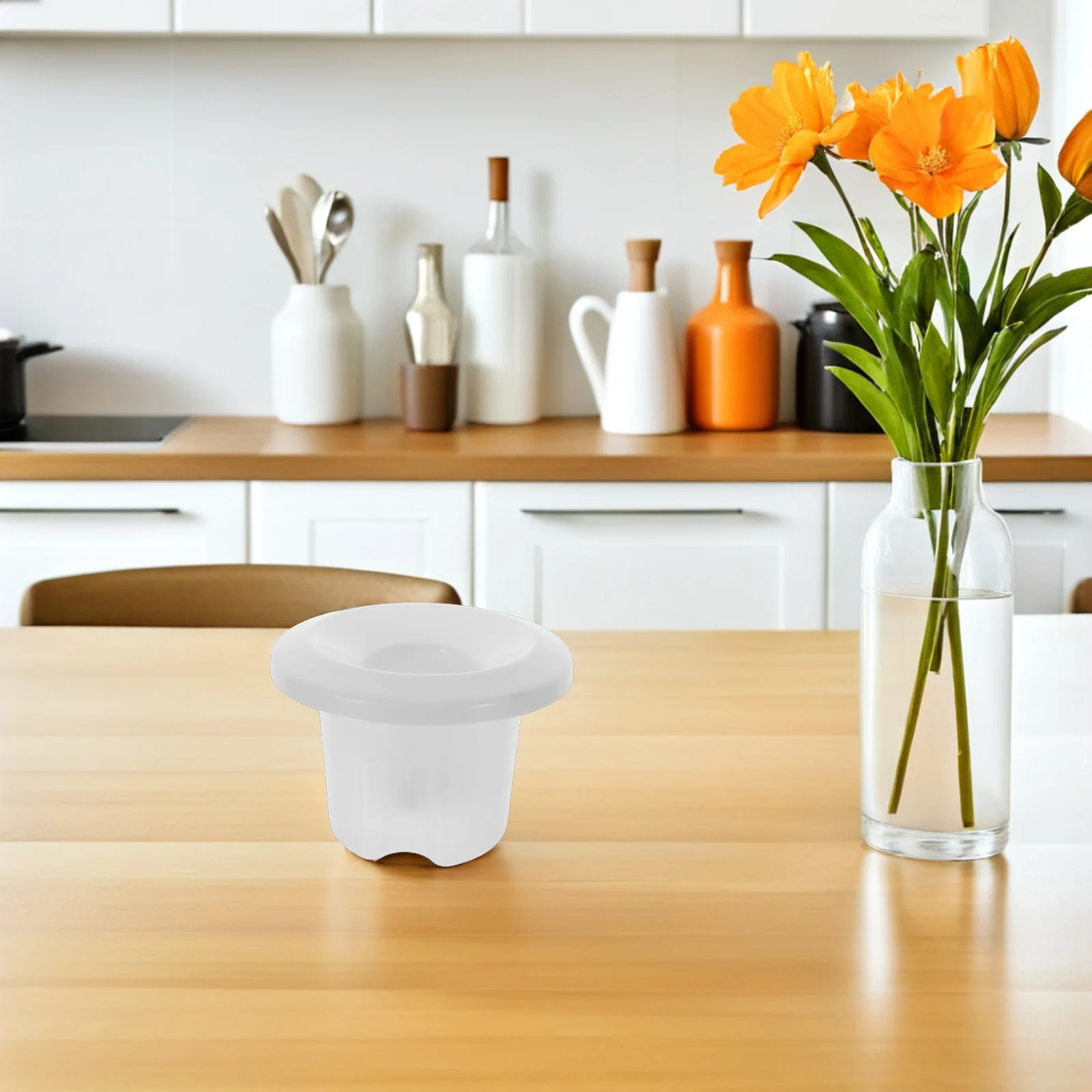 

2Pcs Cooler Dispenser Smart Seat High Strength PP Material Easy Installation Assembly White