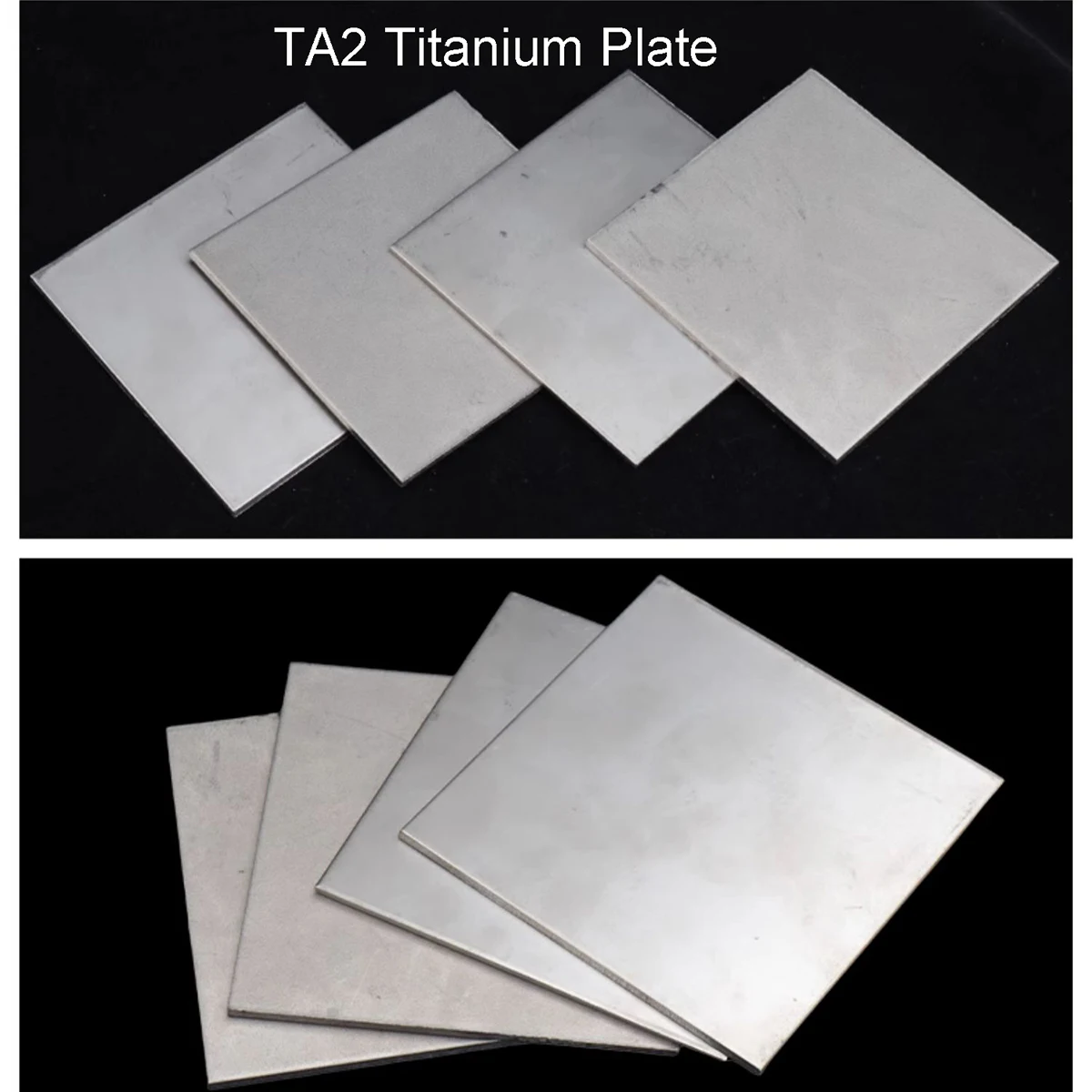 Placa de Titânio Ta2-high Pureza Folha de Titânio ti Espessura de 0.5 Mm- mm 100x100x20 mm 150×150 200×200 200×30 200×40 200×500 mm