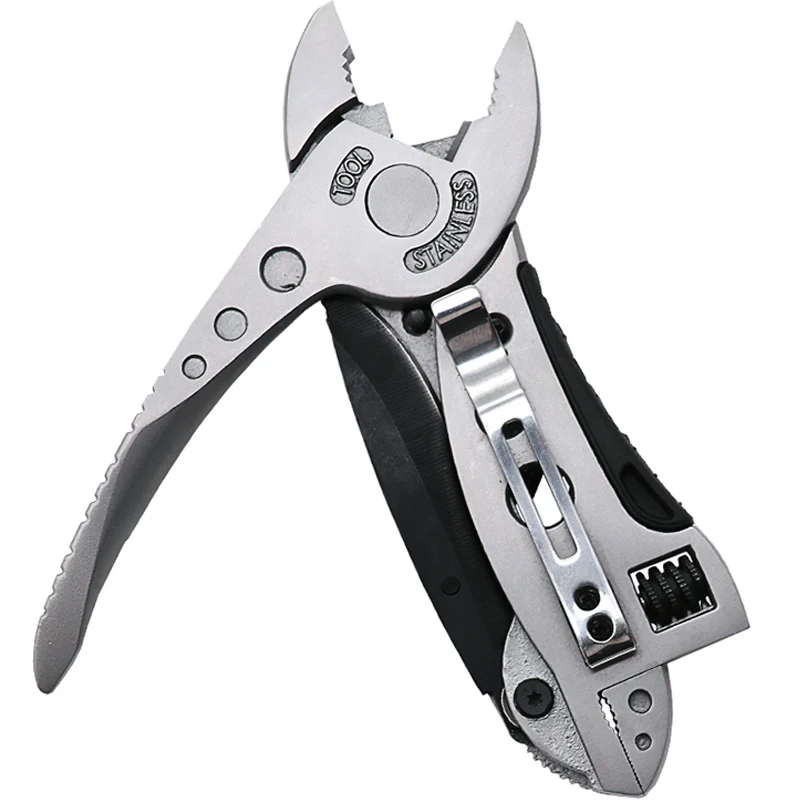 Fold Multi Tools Repair Adjust Screwdriver Wrench Jaw Plier multipurpose multifunction spanner gear outdoor survive camp