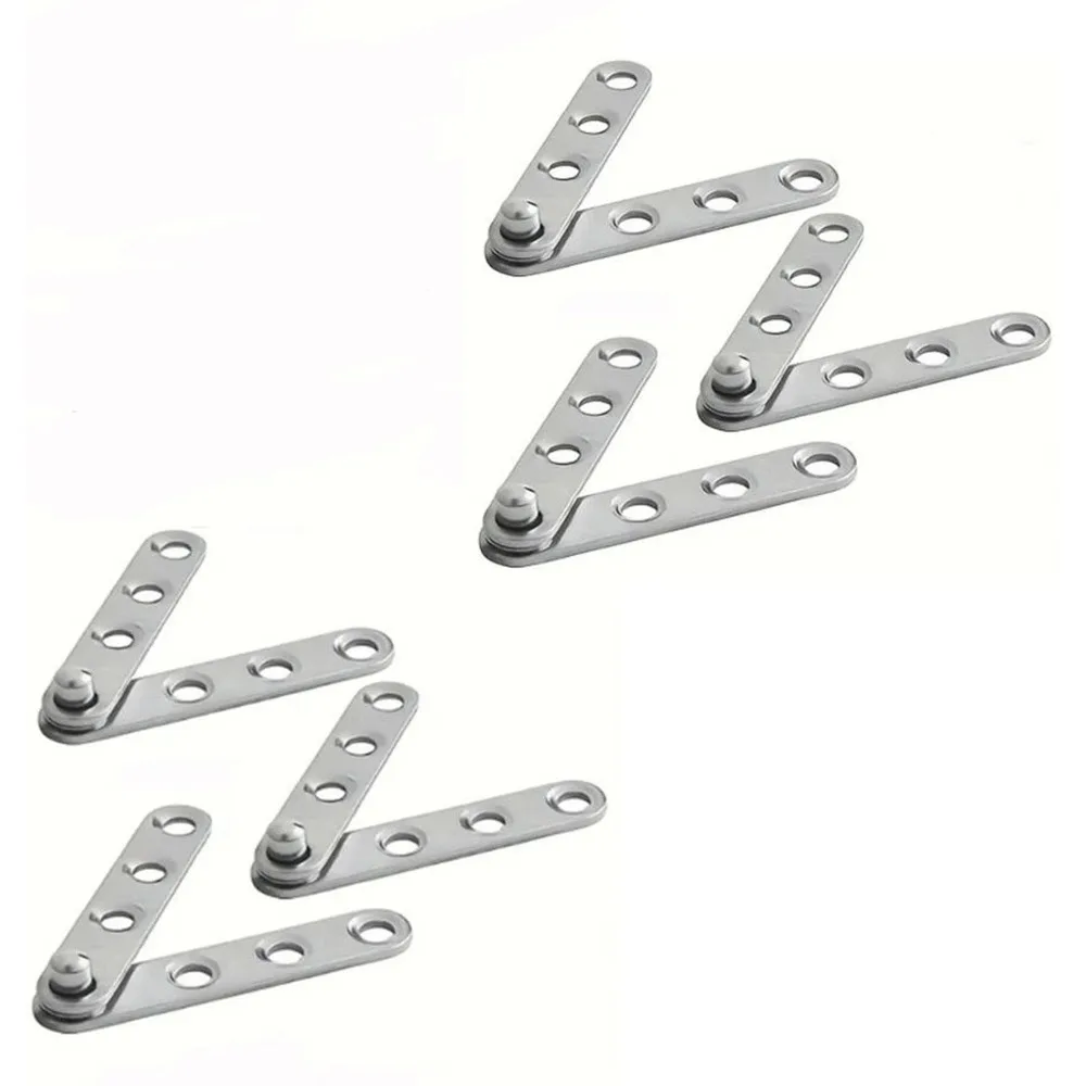 

6 pcs Stainless Steel Doors Rotating Hinge 360° Rotating Flush-Mounted Pivot Hinge Adjustable Heavy-Duty Cabinet Hinge Windows