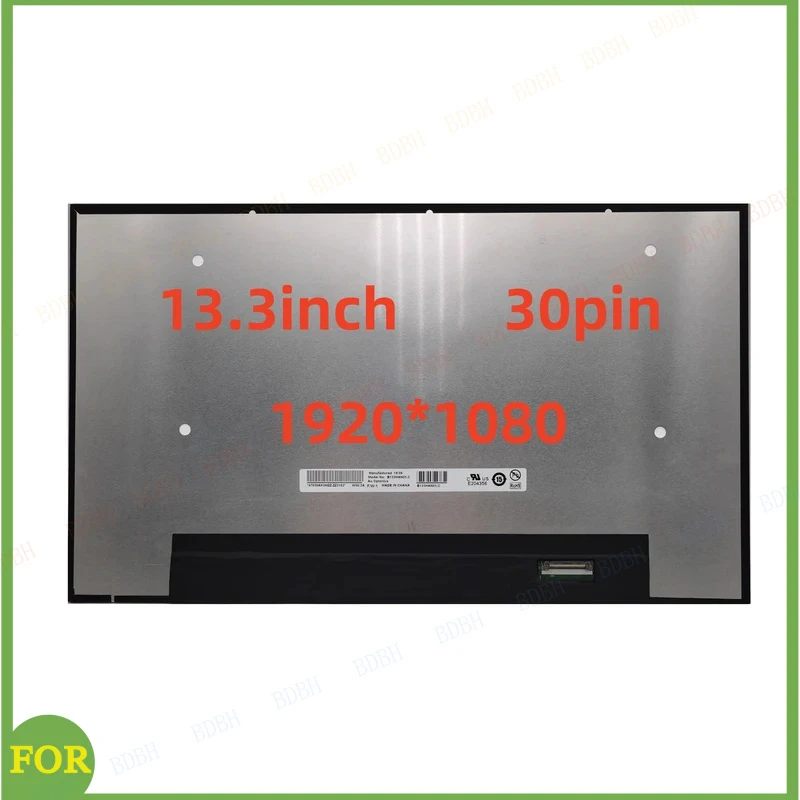 

Матрица BDBH 13,3 дюйма NT133WHM-N61 B133HAN05.C M133NWR9 R0 FHD для ноутбуков Dell 5300 5310 7300 3301, ЖК-экран 30pin