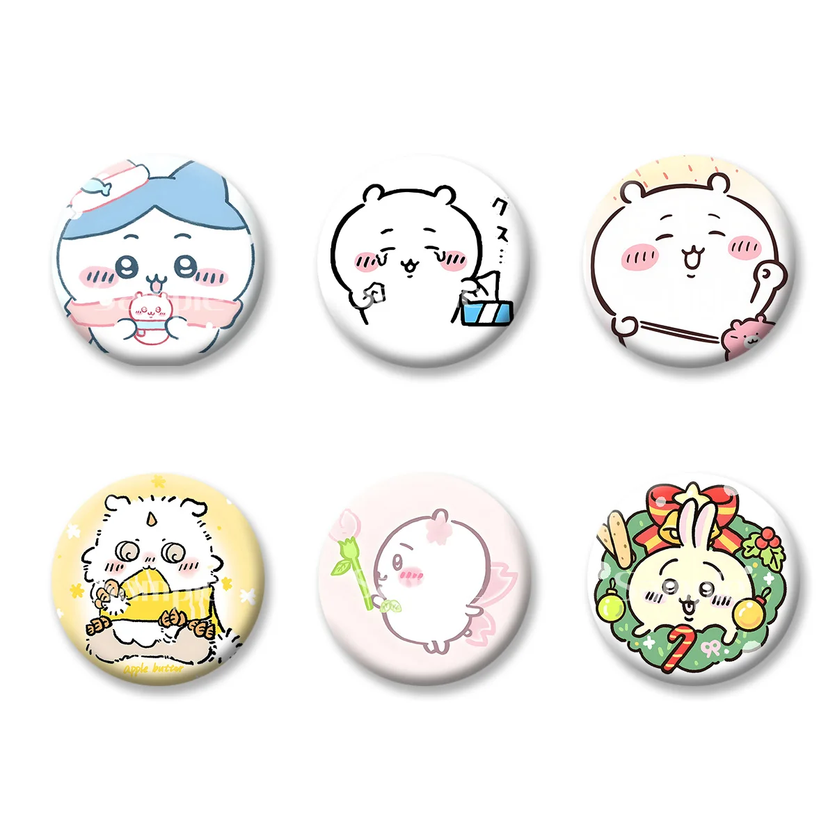 

Флэш-значок карты Chiikawa милый стиль аниме мультфильм сувенирные брелки удобное зеркало для макияжа магнит на холодильник ACG аксессуары