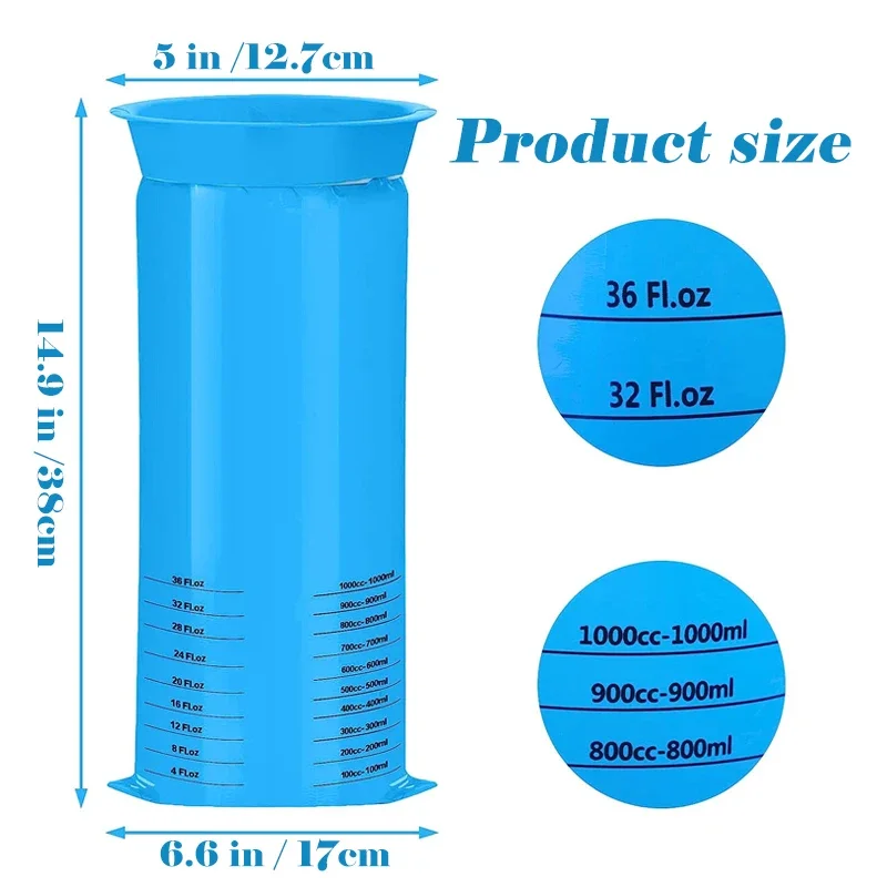 20-100Pc 1000ML Portable Disposable Travel Car Airplane Motion Sickness Nausea Vomit Cleaning Bag Clean Eco-Friendly Plastic Bag
